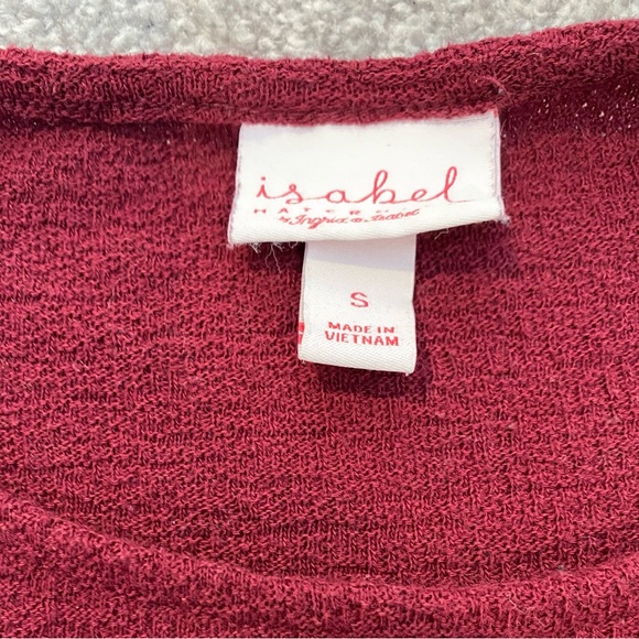 Isabel Maternity by Ingrid & Isabel Maroon Smock Top - Size S - Picture 3 of 3